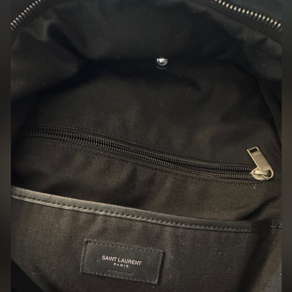 Saint Laurent Black Leather Backpack - Picture 5 of 6